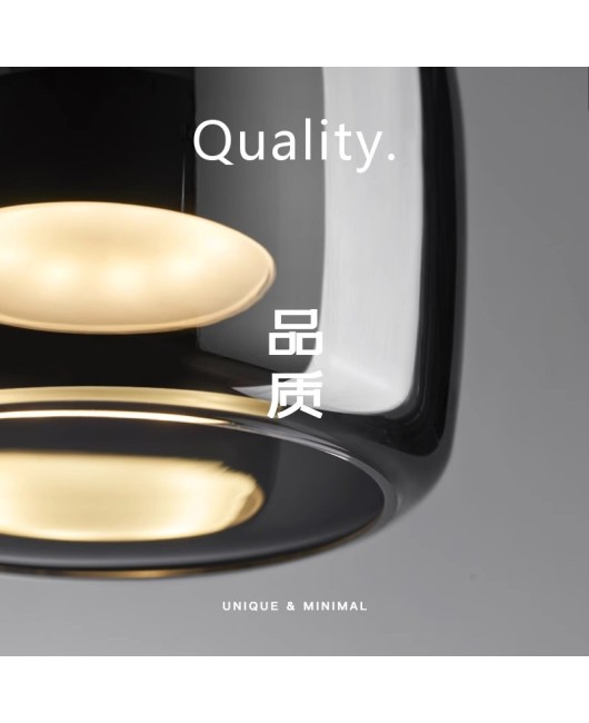 Italian minimalist bedside pendant light, Nordic minimalist modern restaurant counter designer, glass living room bedroom pendant light