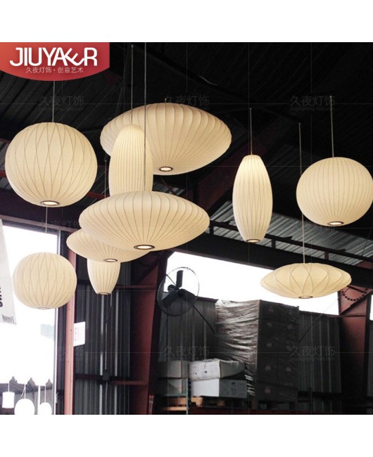 Italian designer silk pendant lamp Instagram internet celebrity Japanese Zen style homestay hotel restaurant restaurant bar desk lamp