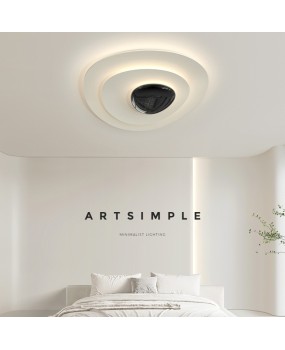 Bedroom light, modern and simple LED ceiling light, creamy style, warm and romantic, high-end feeling, Nordic master bedroom room light