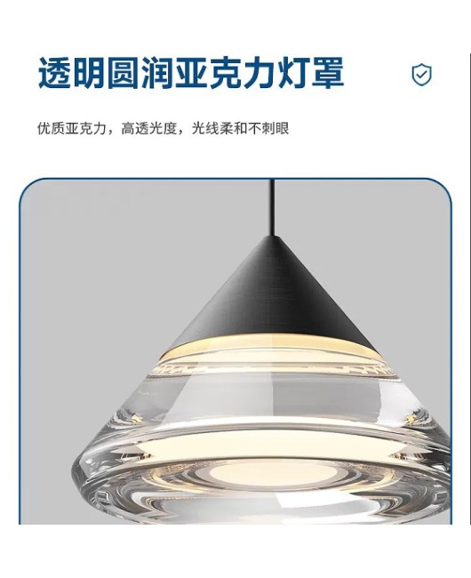 Italian minimalist bedside pendant light with a modern and high-end feel, light luxury and adjustable bedroom small pendant light