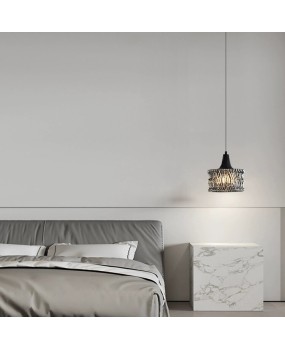 Italian minimalist bedroom bedside pendant light, modern minimalist high-end bar counter restaurant entrance art glass pendant light