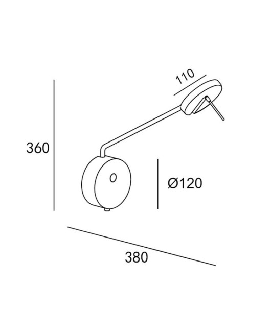 Nordic minimalist wall lamp designer with long pole, multifunctional adjustable rotating arm, dining room, study, living room wall lamp