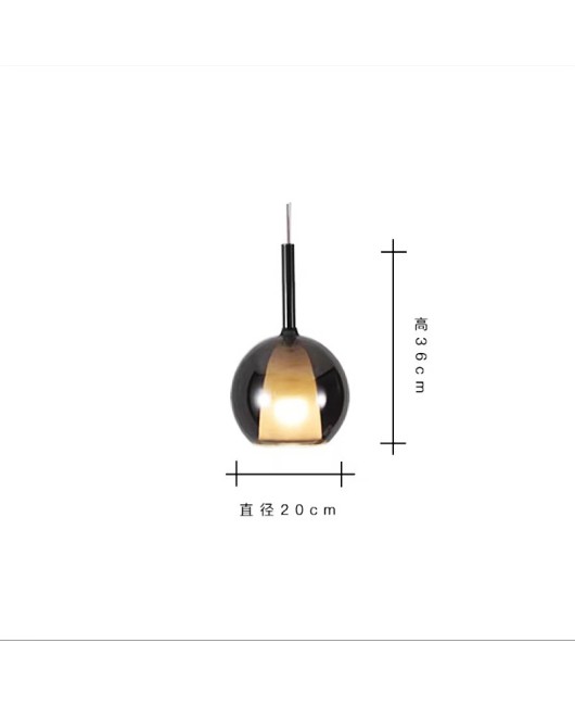 Modern and minimalist Italian designer restaurant pendant light, bar counter, bubble glass duplex staircase light, bedside small pendant light