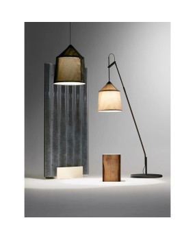 European style postmodern master creative design villa living room dining room study bedroom lifting fabric floor lamp