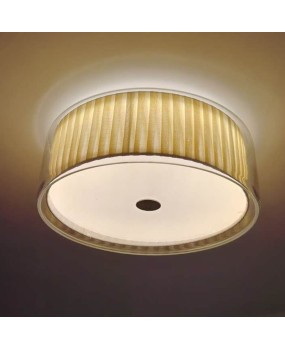 Bedroom ceiling light, living room study, circular luxury light fixture, children's room light, warm circular glass fabric light