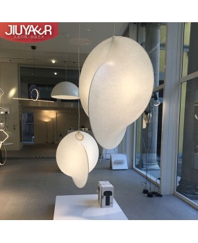 Italian designer creative silk pendant lamp Nordic art homestay living room bedside bedroom staircase decorative lighting fixtures