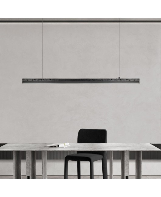 Italian minimalist black hole stone restaurant pendant light designer creative all copper modern minimalist bar counter tea room lighting