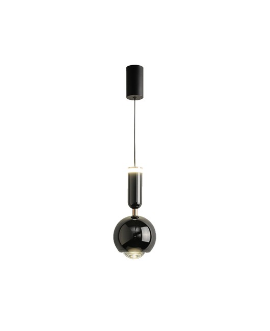 Round ball pendant light, modern minimalist, light luxury, creamy style hanging line light, creative lifting adjustable, master bedroom bedside lamp