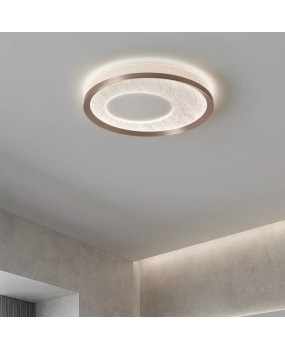 Modern minimalist bedroom ceiling light with full spectrum eye protection, minimalist, light luxury, circular, high-end feel, new study master bedroom light