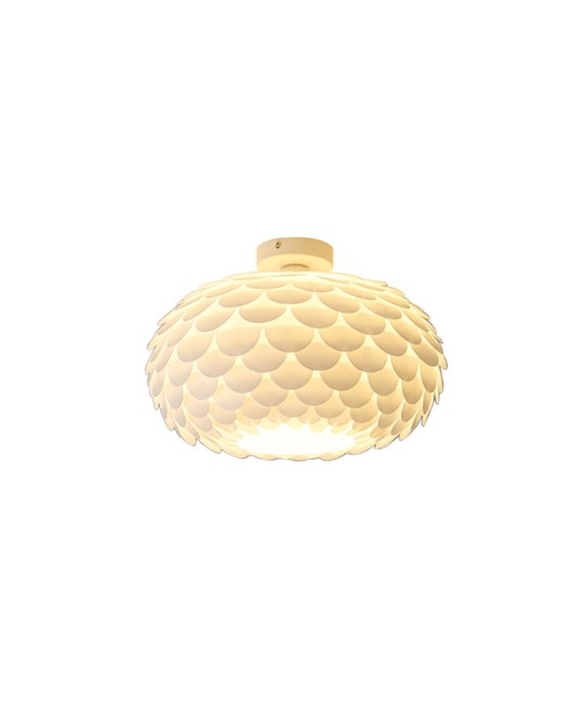 Bedroom ceiling light, modern and simple, master bedroom, study, warm French cream style lighting, creative feather room light