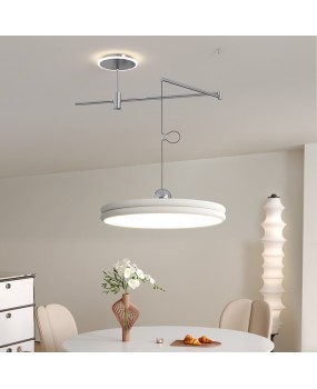 Full spectrum UFO restaurant pendant light, simple and modern bar counter dining room, movable swing arm dining table, eye protection Zhongshan lighting fixtures