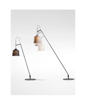 European style postmodern master creative design villa living room dining room study bedroom lifting fabric floor lamp