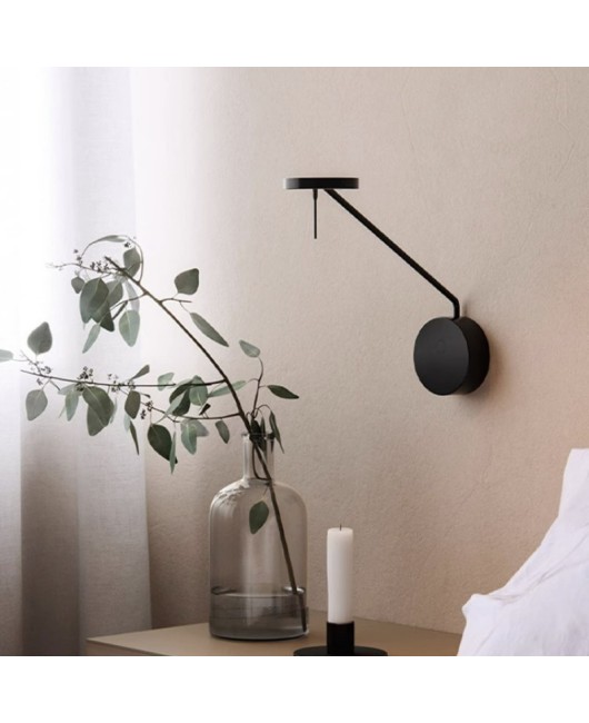 Nordic minimalist wall lamp designer with long pole, multifunctional adjustable rotating arm, dining room, study, living room wall lamp