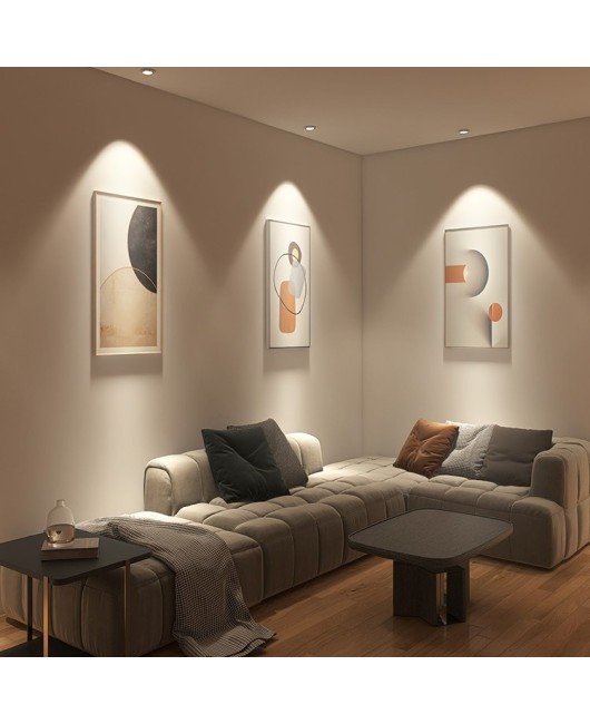 Small hill spotlights, embedded anti glare wall wash spotlights, household extremely narrow border LED ceiling lights, tube lights, living rooms