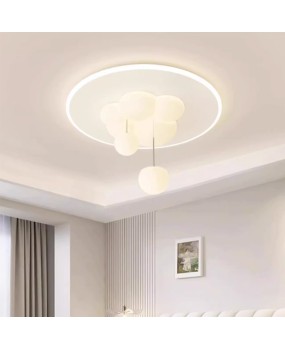 Bedroom Lamp Nordic Creative Cream Fengyun Bubble Children's Room Lamp Full Spectrum Eye Protection Warm Master Bedroom Lamp