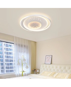Modern minimalist bedroom light Nordic creative moon master bedroom study light Full spectrum eye protection children's room ceiling light