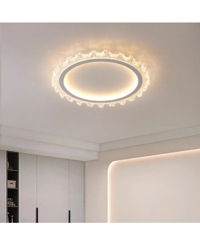 Light Luxury Bedroom Master Light Simple Modern Crystal Room Bedroom Ceiling Light Warm Romantic Creative LED Study Light