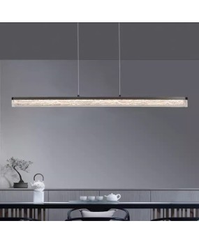 Italian minimalist one character restaurant pendant light, modern minimalist bar counter, Nordic designer high-end dining table long pendant light