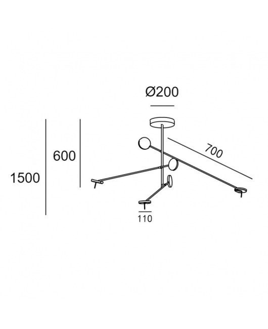 Nordic minimalist wall lamp designer with long pole, multifunctional adjustable rotating arm, dining room, study, living room wall lamp