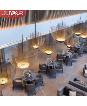 Italian designer's light luxury living room lighting, Western restaurant, hotel, homestay, internet cafe, countertop room, exhibition hall, hanging lighting fixtures