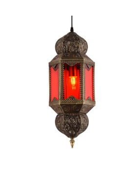 Southeast Asian style pendant lamp, retro iron art, Moroccan, Xinjiang, bar, restaurant, living room, tea room, Thai style homestay, lighting fixtures
