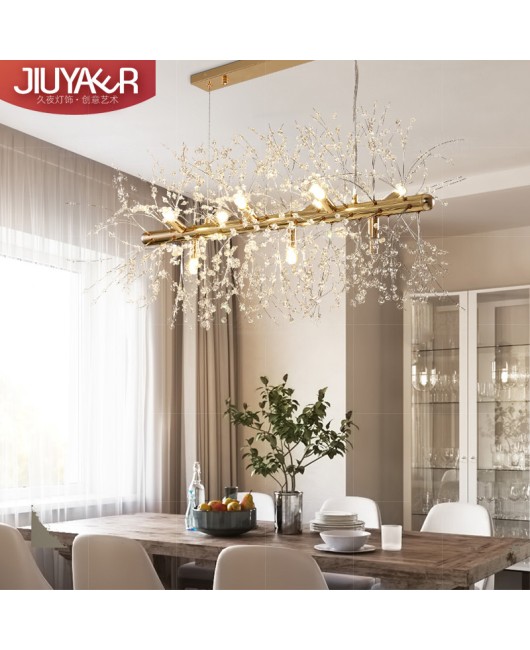 Dandelion pendant light creative coffee shop lighting clothing store internet cafe crystal pendant light bar counter internet famous Western restaurant lighting