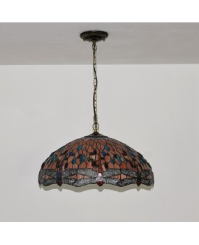 50cm American minimalist retro creative design, Tiffany colored glass living room, dining room, bedroom chandelier