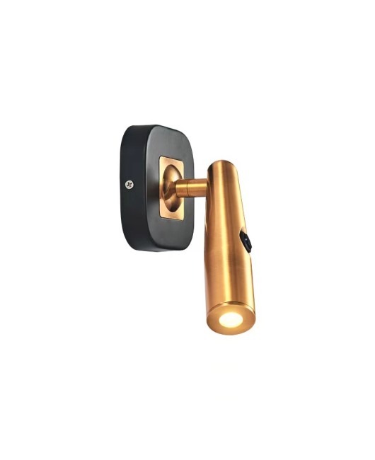 Modern hotel high-end room bedroom bedside lamp designer minimalist wall lamp rotating adjustable angle golden wall lamp