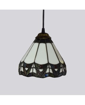 20CM Europa Tiffany Colored Glass Living Room Dining Room Corridor Balcony Bomisia Pendant ODIFF