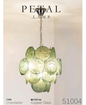 Italian Zeppelin bedroom designer's vintage light luxury villa room master bedroom new glass chandelier