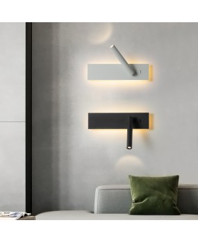 Bedlight, Wall Light, Bedroom Creative with Switch, Long Strip Rotating Minimalist Reading Light, Hotel Living Room, TV, Wall Light