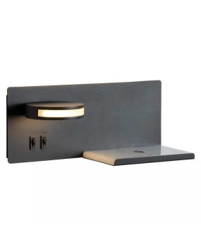 LED bedroom bedside wall light, USB port, smartphone charging model, modern and simple hotel, homestay, study, reading light