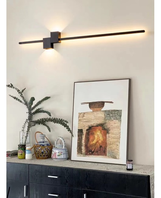 A minimalist strip wall lamp for dropshipping, bedroom bedside lamp, modern creative living room sofa, TV background wall lamp