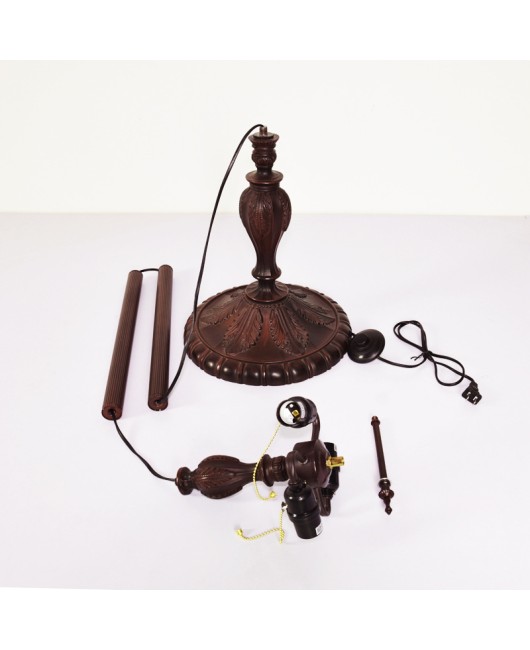 40CM Euro Tiffany Restaurant Floor Lamp Bar Mediterranean Colored Glass Study Bedroom Lamp