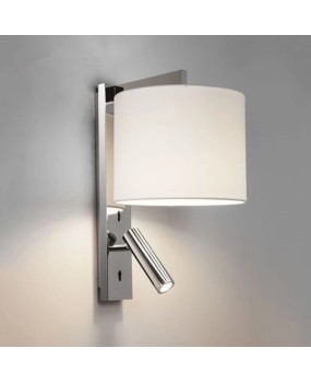 Modern minimalist LED stainless steel wall lamp, bedroom bedside reading wall lamp, hotel room atmospheric engineering wall lamp