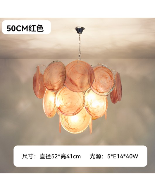 French retro living room Italian pendant light luxury villa hall light designer creative restaurant light bedroom lighting