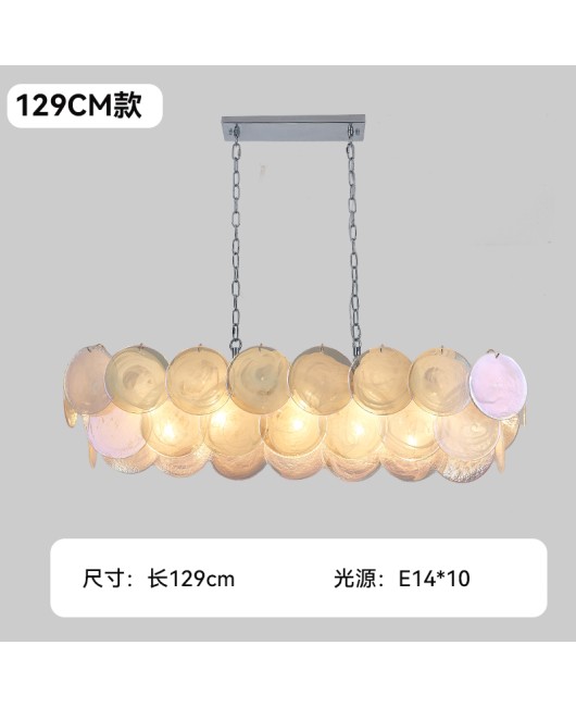 French David Hick restaurant designer's modern light luxury style glass pendant light, high-end bar counter dining room light