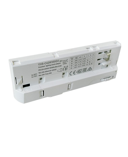 LED track light four wire integrated power supply, dip code dimming and color adjustment power supply, wide voltage 110V, four wire three circuit 45W