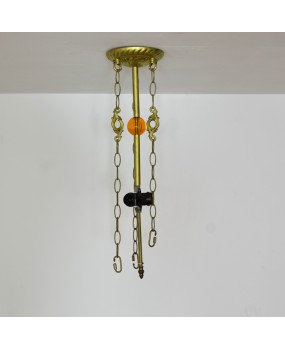 60CM vintage red background dragonfly European style Tiffany European colored glass living room dining room bedroom pendant light