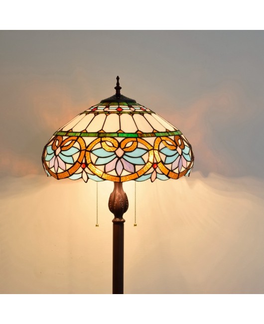 40CM European Tiffany Restaurant Floor Lamp Bar American Decoration Colored Glass Love Glass Lighting