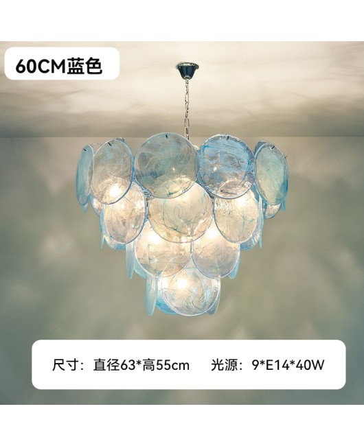 French retro living room Italian pendant light luxury villa hall light designer creative restaurant light bedroom lighting
