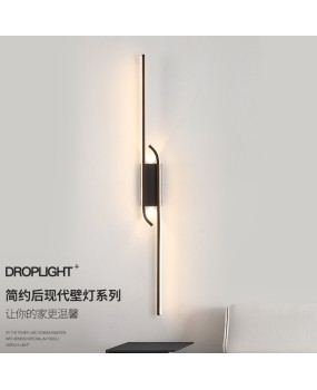 Minimalist long bedroom bedside wall lamp, modern and atmospheric Nordic home living room grille, TV sofa background wall lamp