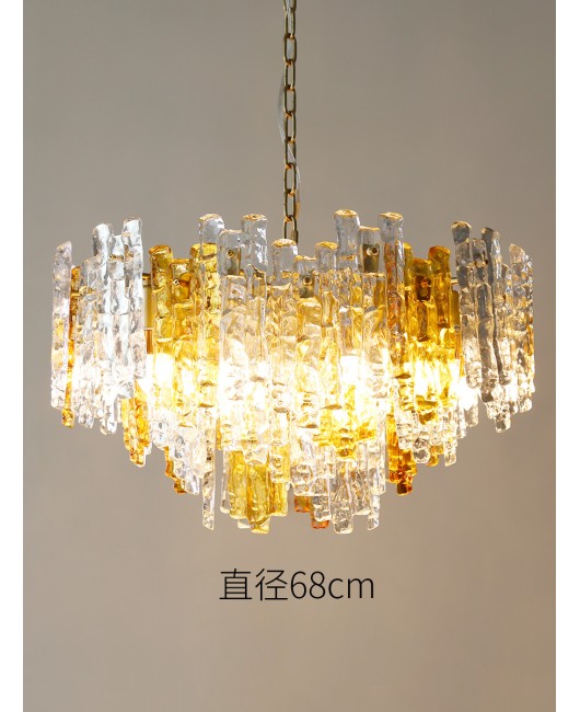 Italian Capiz Heart American style pendant light, French medieval style restaurant light, ice cube retro bedroom pendant light