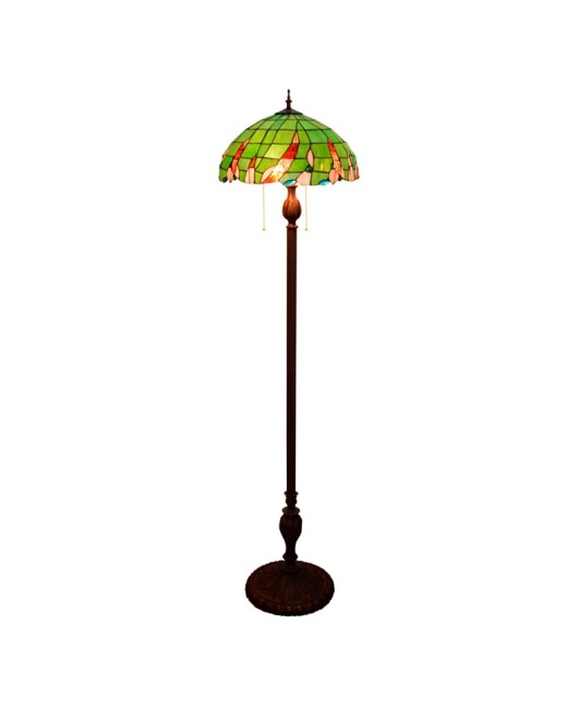 40CM European Tiffany Restaurant Floor Lamp Bar American Countryside Green Bead Decorative Glass Lamp