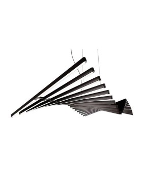 Modern and minimalist Nordic living room lighting designer, restaurant pendant light, creative fishbone shaped office long strip lighting fixture