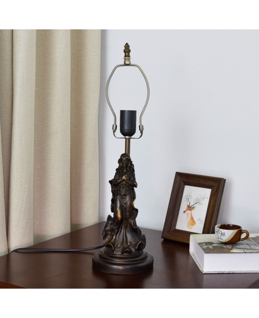 American Pink Curcuma Fragrant Restaurant Bedroom Bedhead Desk Lamp Bar Retro Euro Tiffany Colored Glass