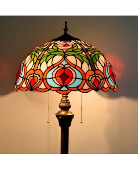 Europa Tiffany Colored Glass Living Room Dining Room Bedroom Floor Lamp European Bar Xiantao Creative Glass Lamp