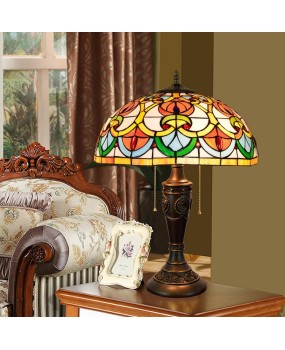40CM European Tiffany Decorative Colored Glass Living Room Dining Room Bedroom Bedhead Desk Lamp Bar Clubhouse Art Light