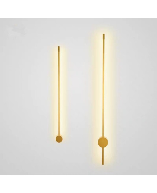 Minimalist wall lamp, bedroom bedside lamp, creative LED strip linear lamp, modern minimalist Nordic living room wall lamp