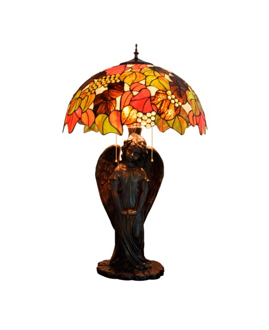 Europa Tiffany luxury high-end large living room, bedroom, bar, front desk, lobby, glass table lamp decoration, grapes